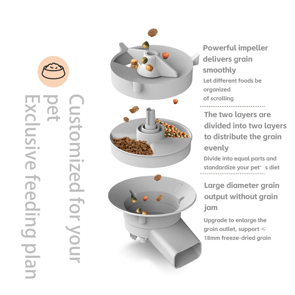 5L Double Bowls Smart Automatic Feeder With Camera