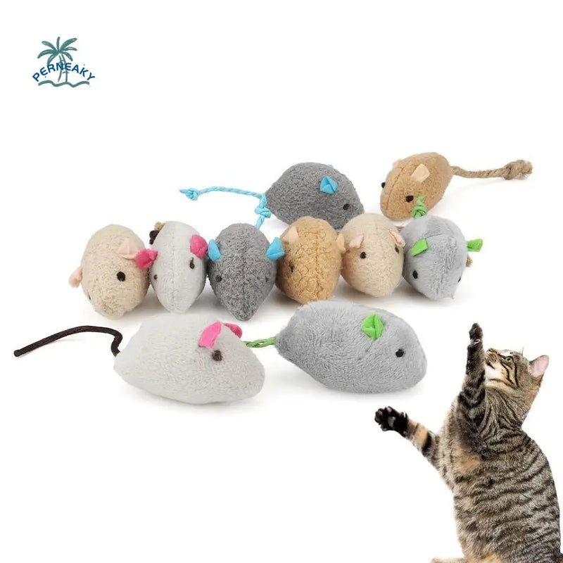 2pcs Soft Interactive Cat Toy
