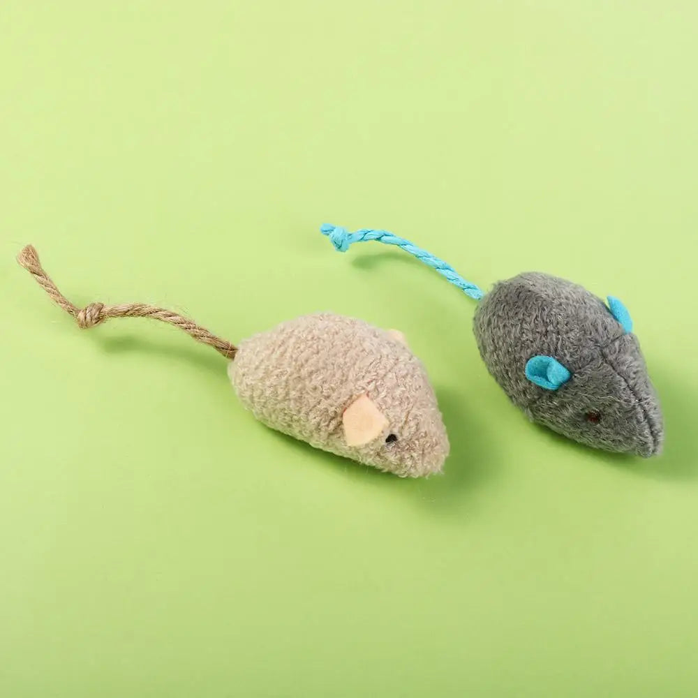2pcs Soft Interactive Cat Toy