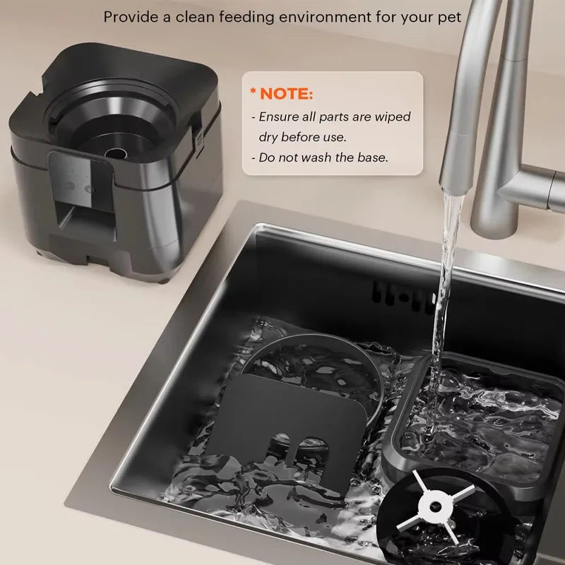 2L Smart Control Pet Feeder Usb Rechargeable