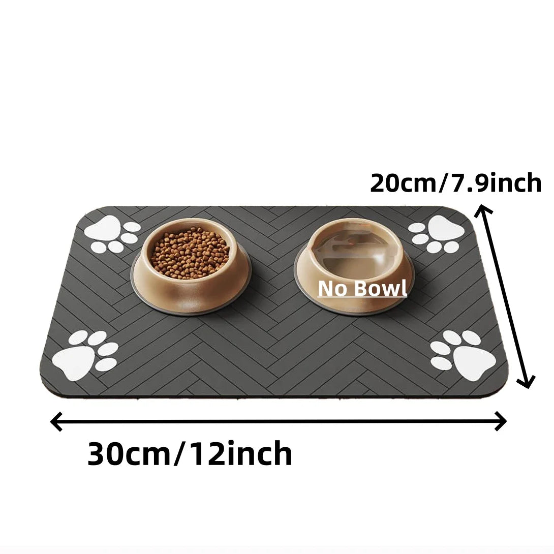 Waterproof Rubber Mat For Food and Water Bowl