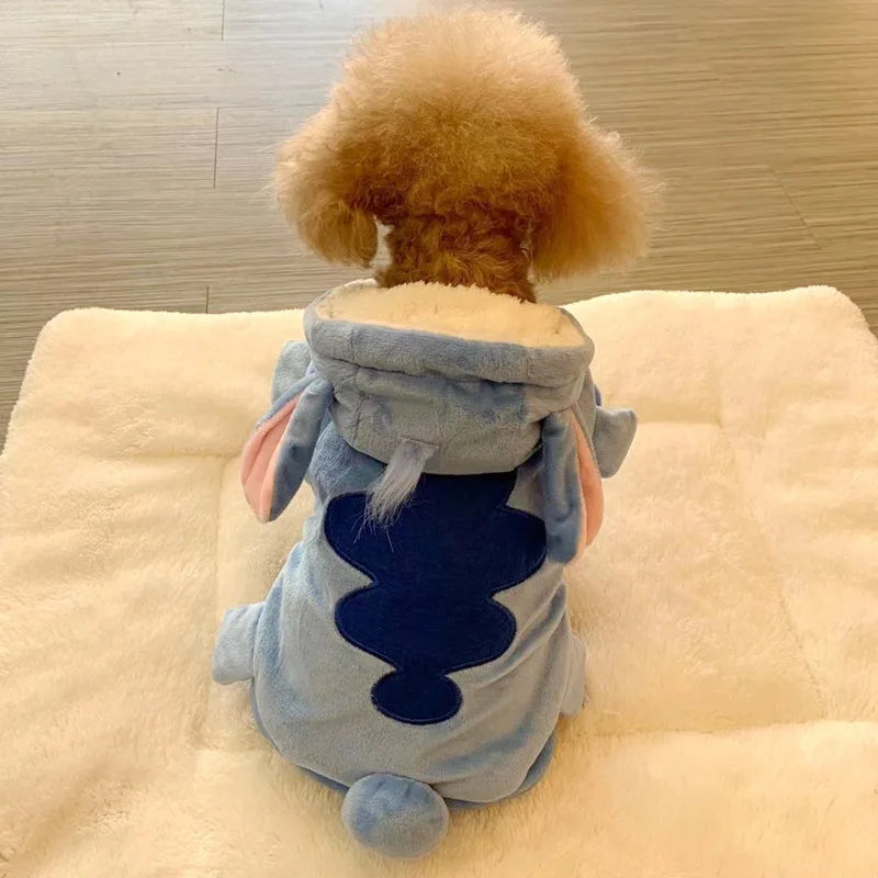 Autumn Winter Cartoon Pet Clothing Stitch