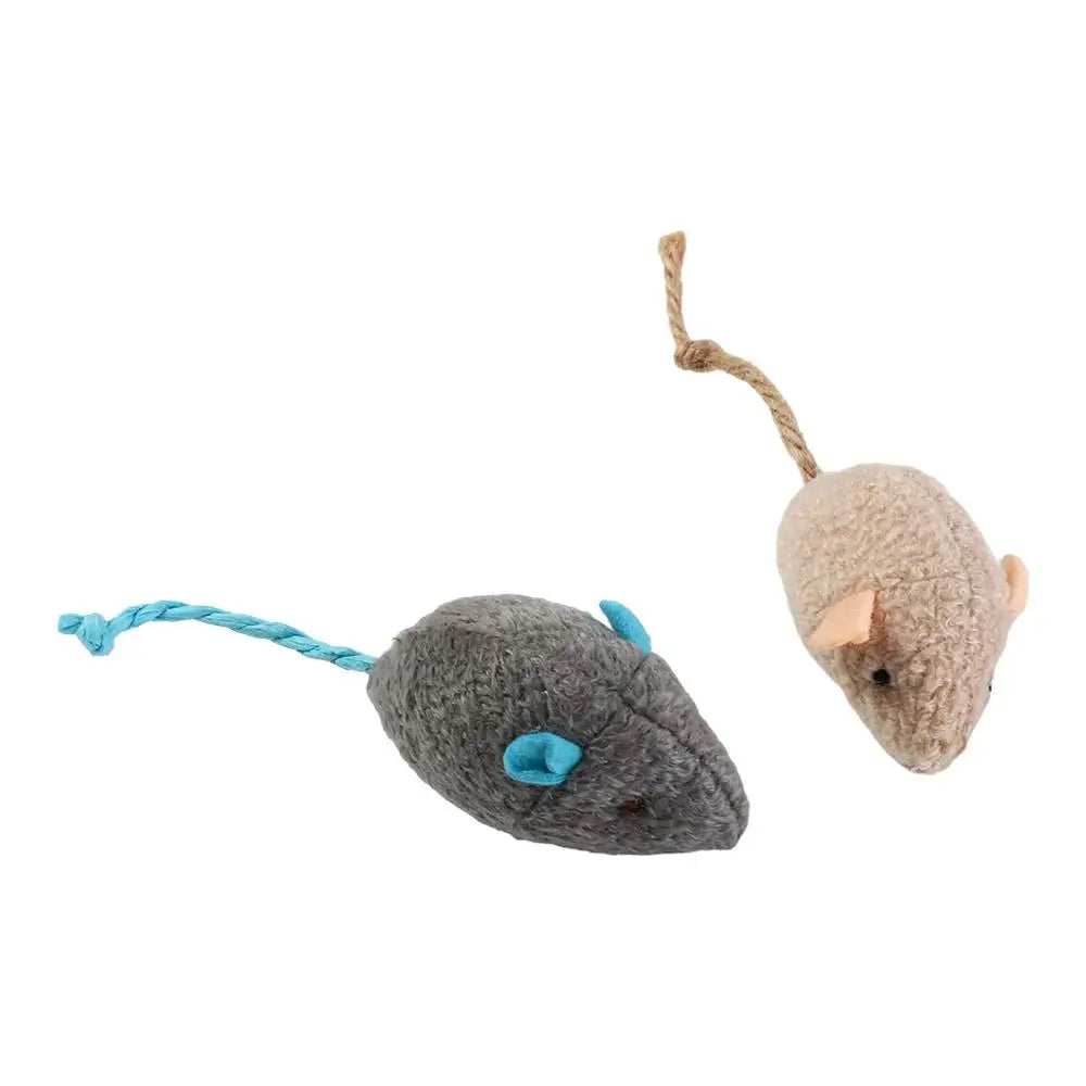 2pcs Soft Interactive Cat Toy