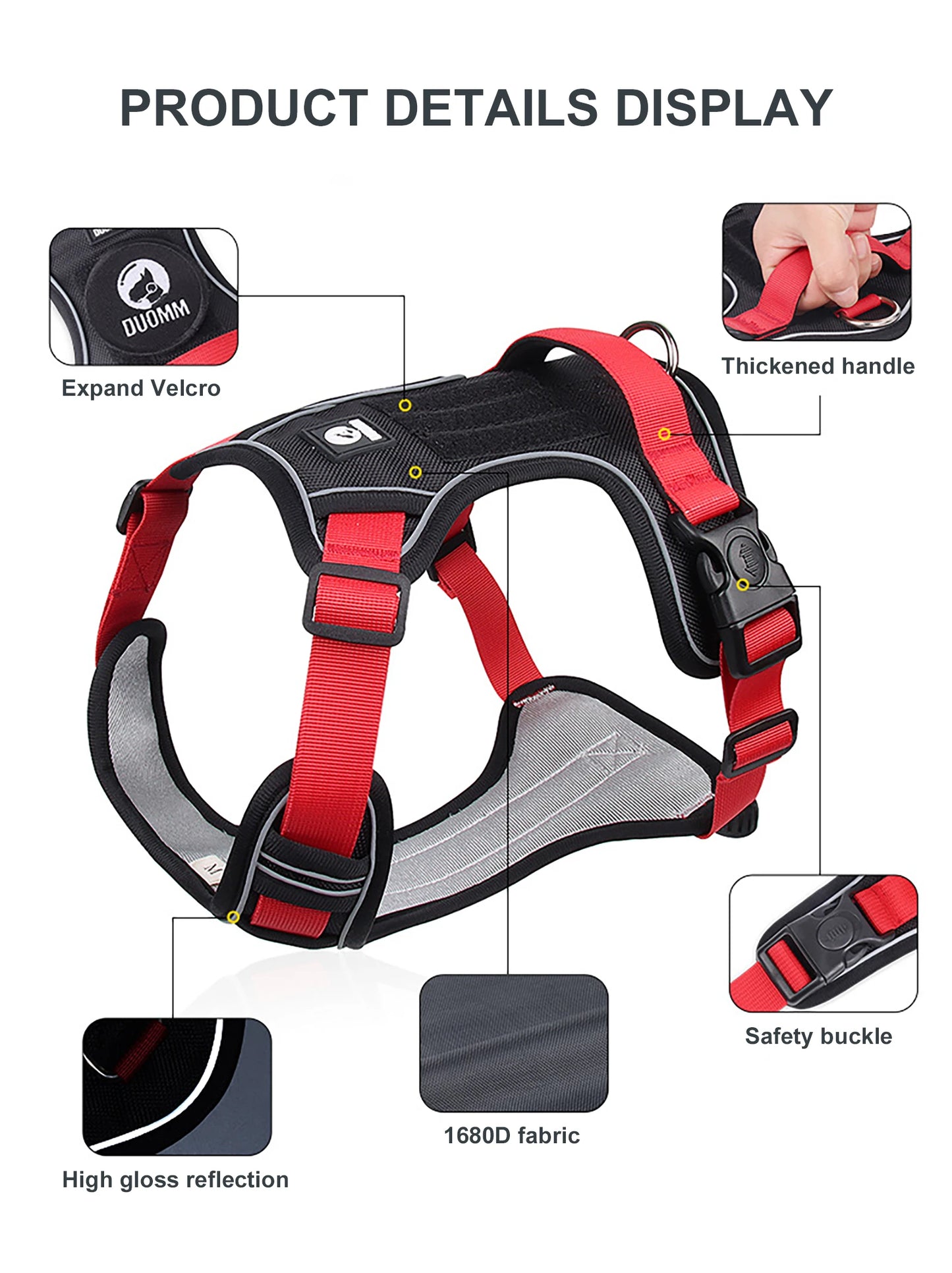 Reflective Harness For Midium & Large Dogs