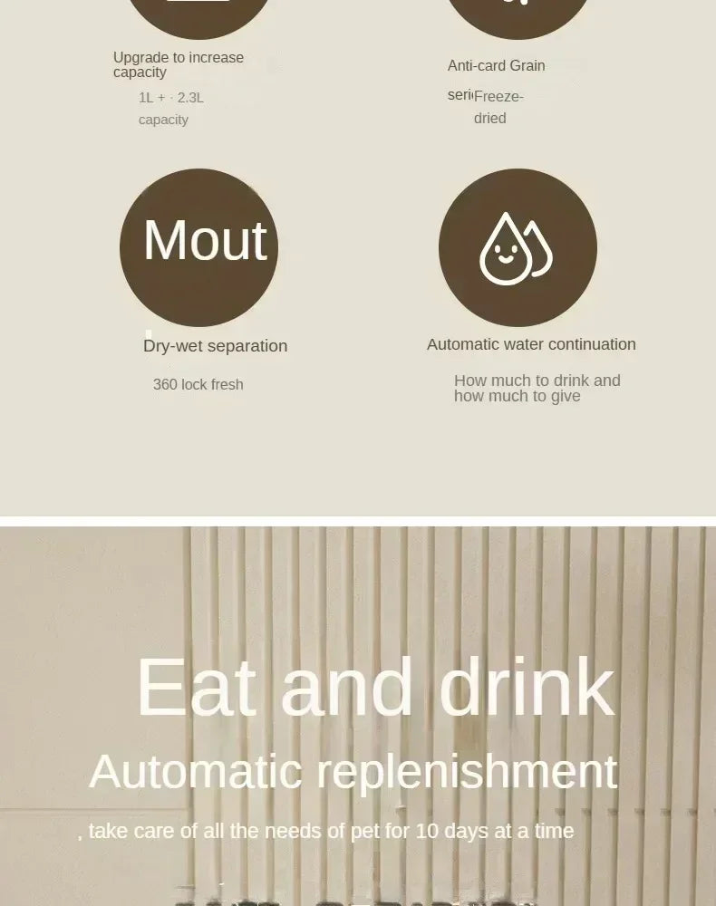 Automatic Feeder Bowl & Water Fountain