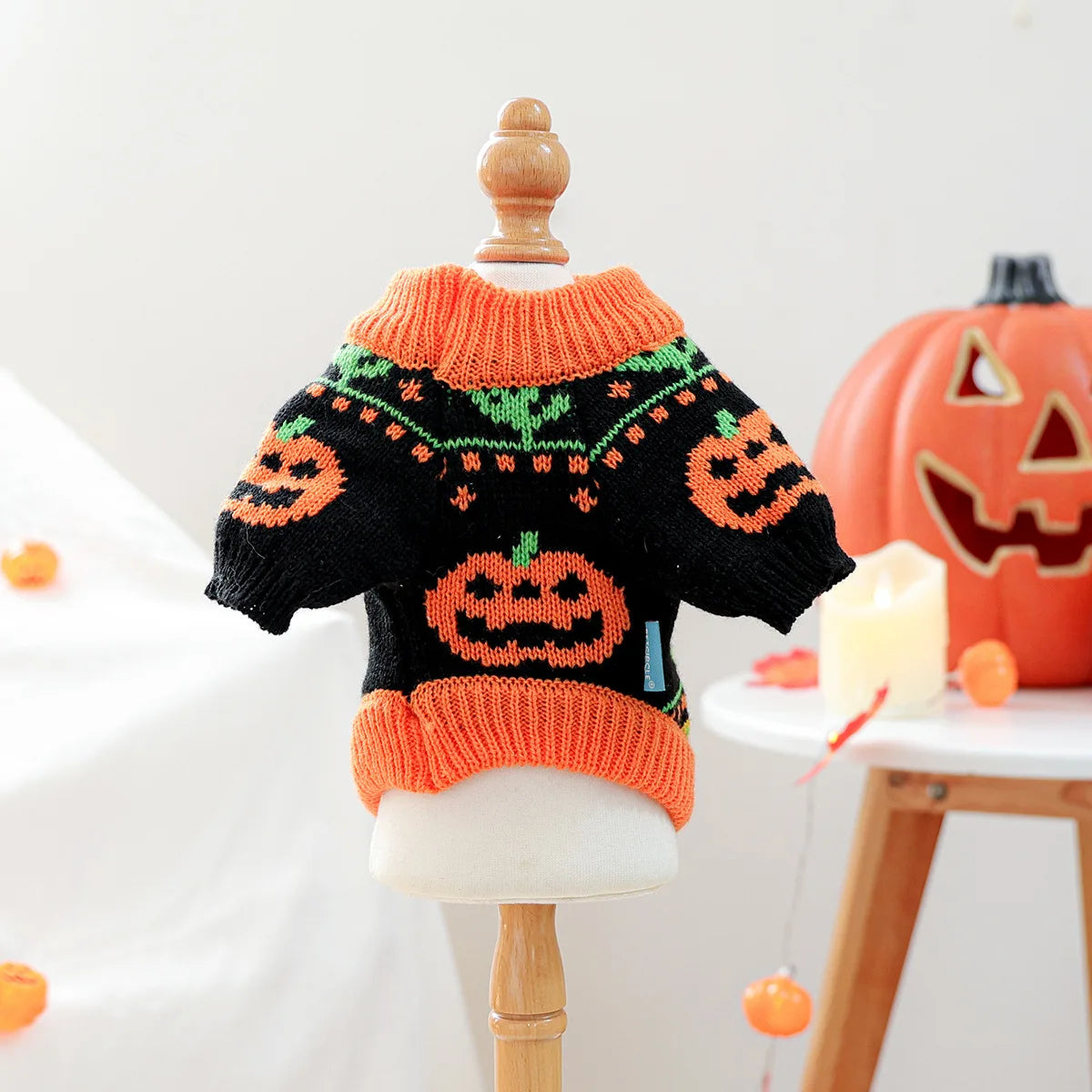Pumpkin Patterns Cosplay Makeup Party Sweater
