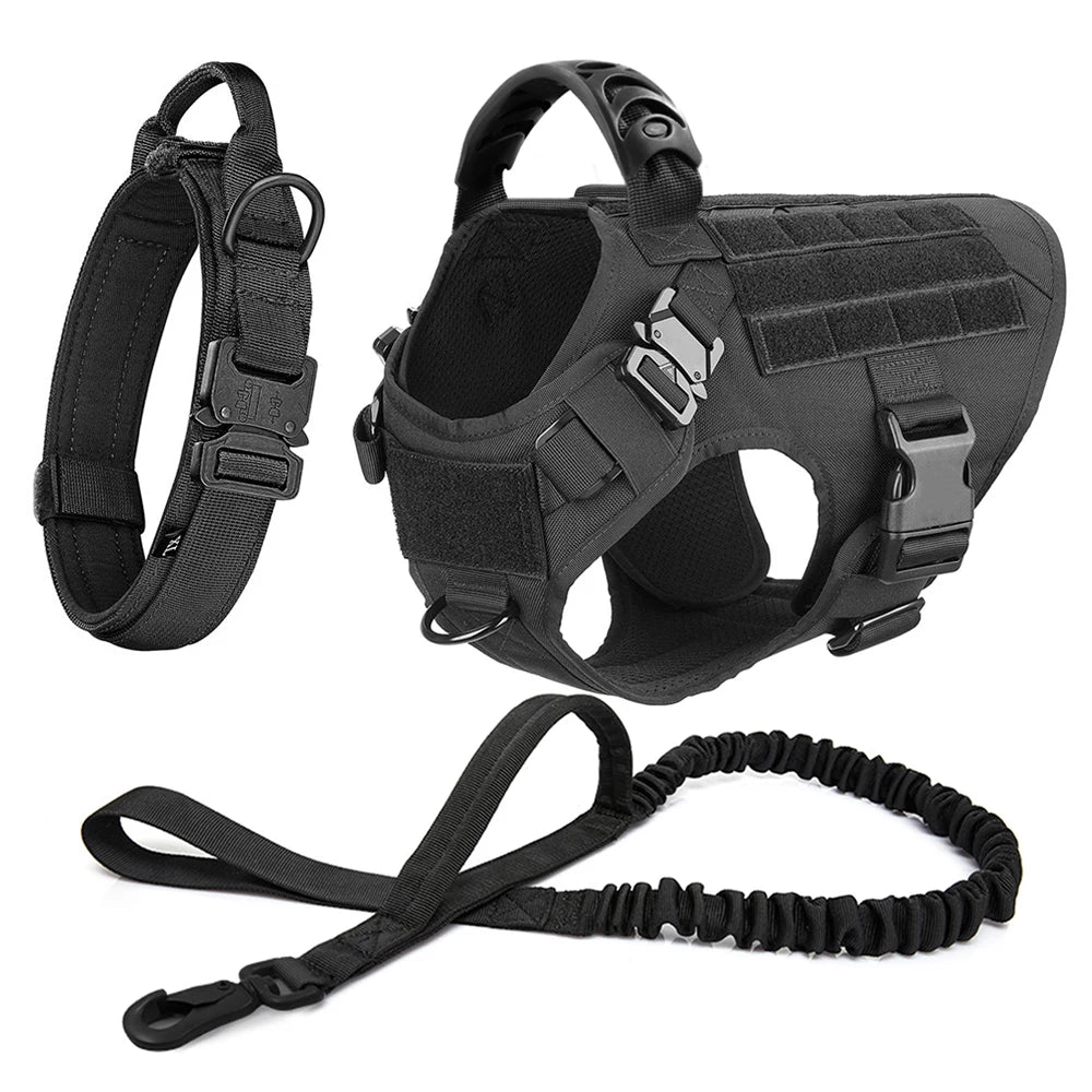 Large Dog Harness Collar Leash