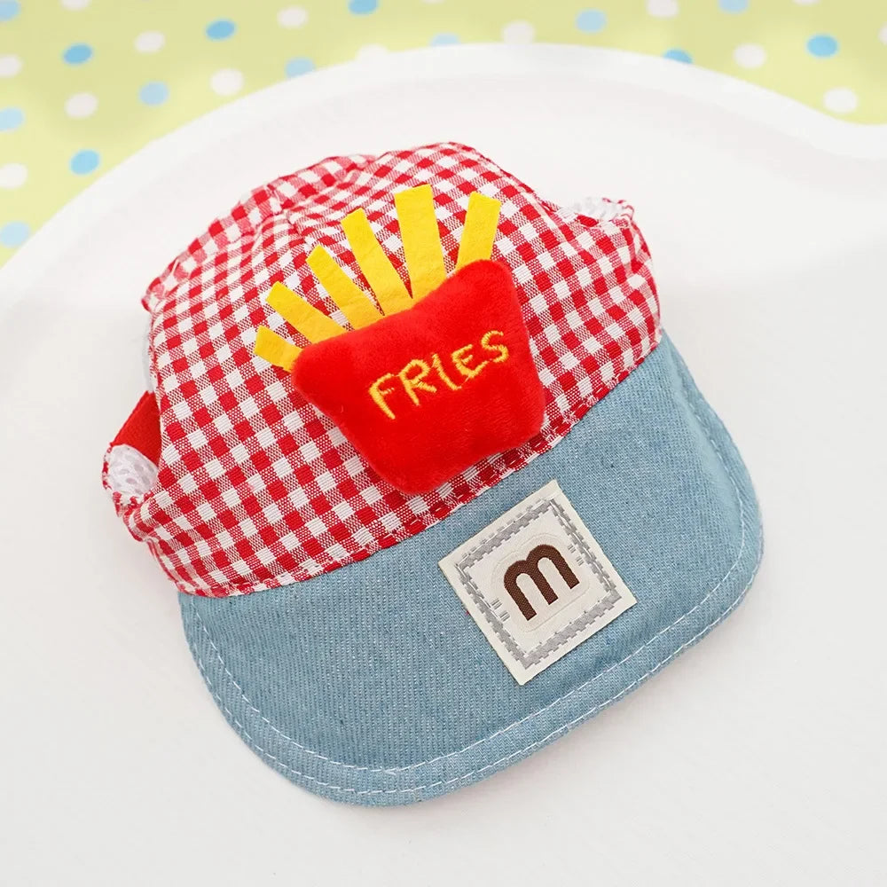 Cartoon Pet Harness Leash Sun Hat Set