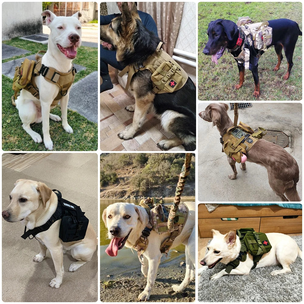 Military Large Dog Tactical Harness