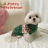 Christmas Red Green Reindeer High Neck Soft Sweater for Dog Puppy Winter Wear Clothes Pullover Sweatshirt Clothes Dog Cat