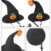 Halloween Witch Hat, Adjustable Soft Felt Pumpkin Cosplay Costume
