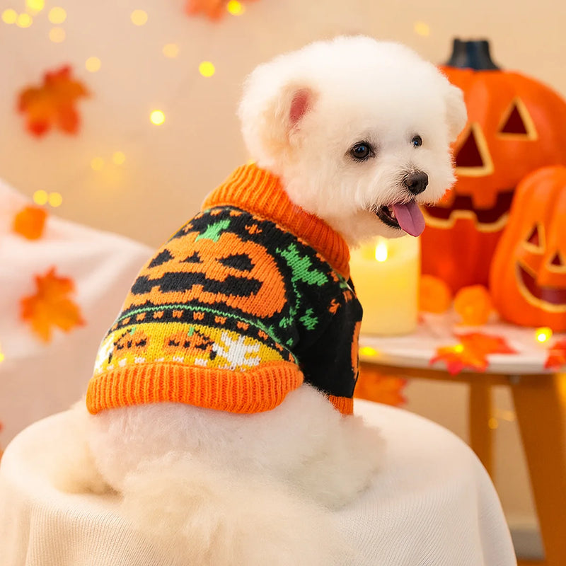 Pumpkin Patterns Cosplay Makeup Party Sweater