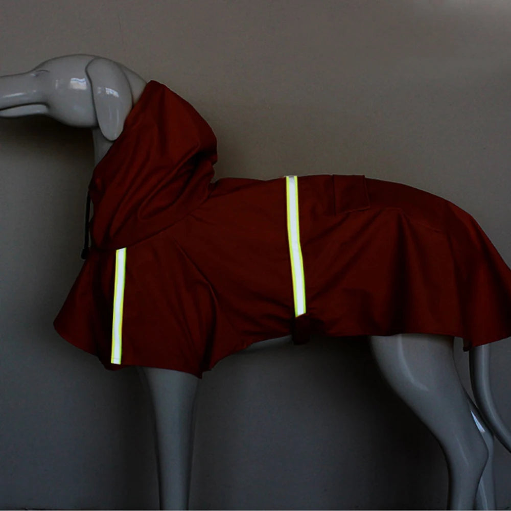 Large Dog Raincoat Corgi Cloak Style