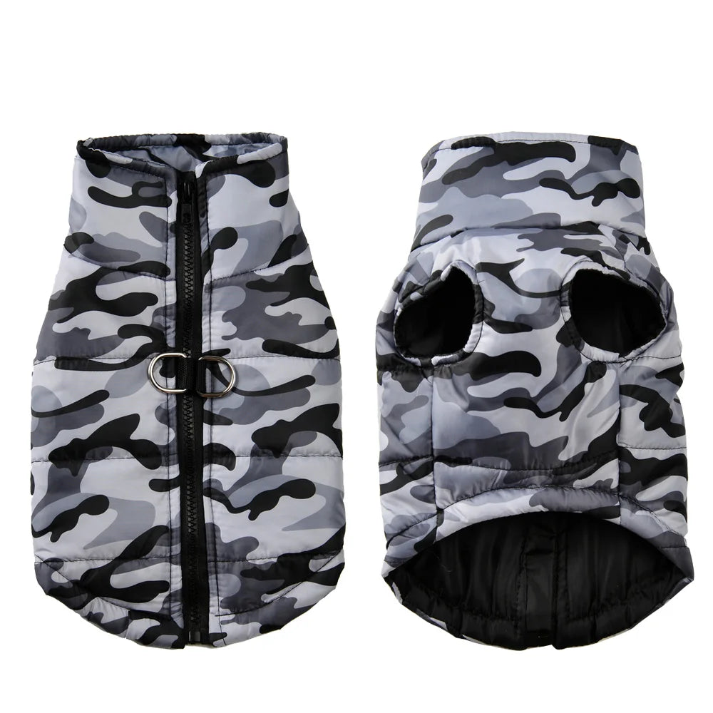 Waterproof Camouflage Coat Large Dogs