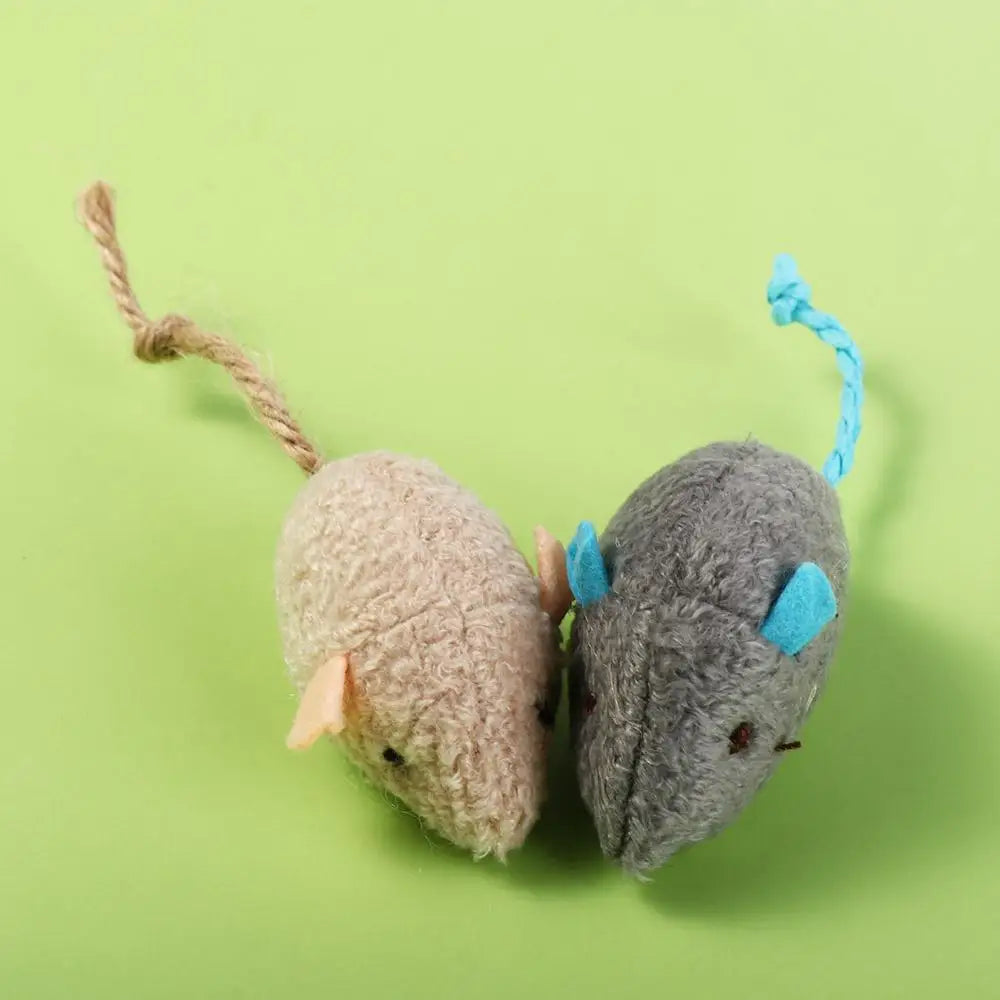 2pcs Soft Interactive Cat Toy