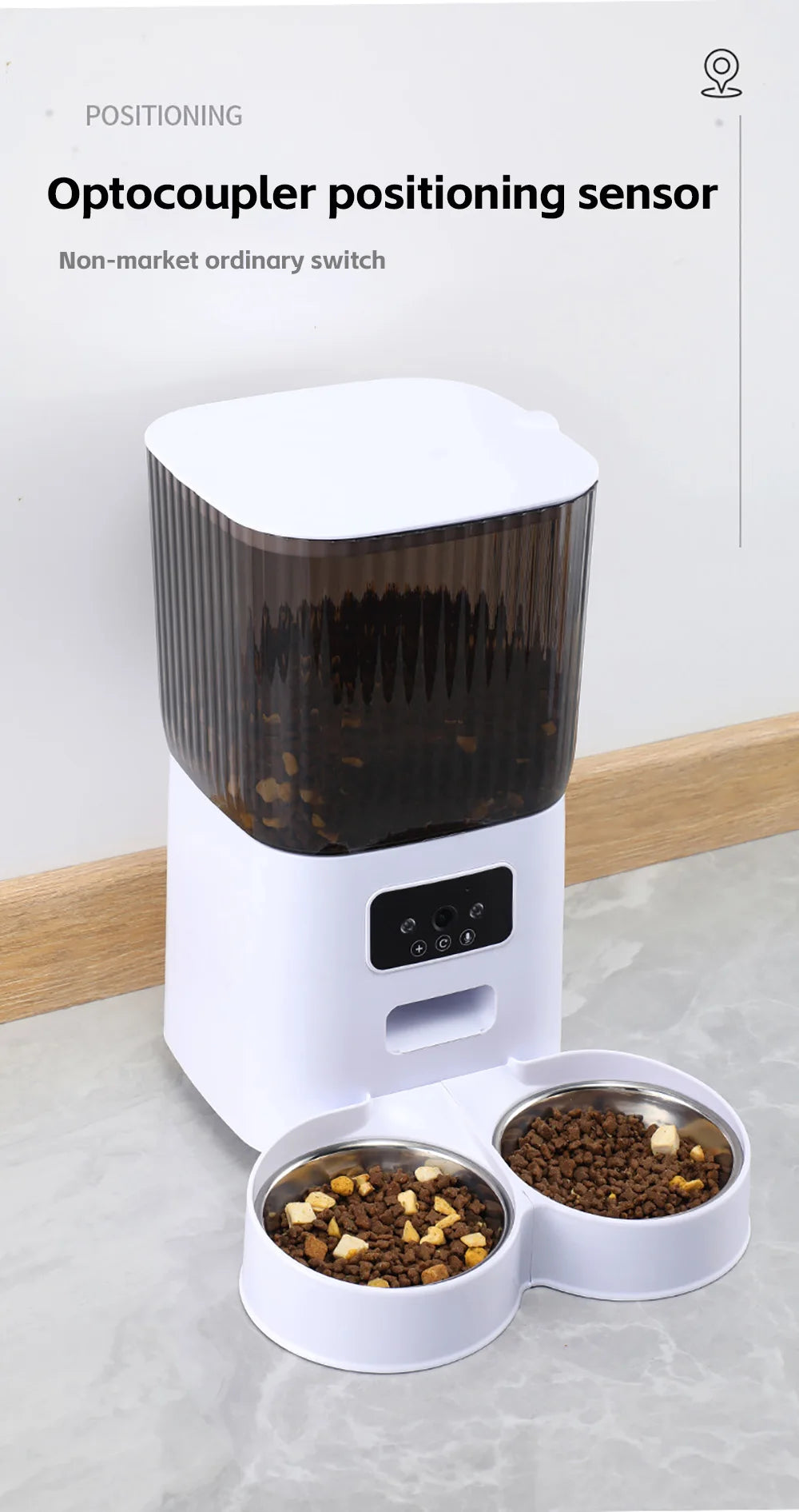 5L Double Bowls Smart Automatic Feeder With Camera