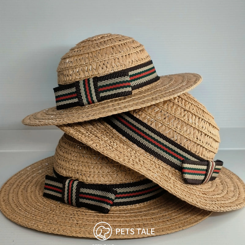 Premium Dog Straw Hat