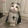 Funny Halloween Costumes, Nun Cloak Cosplay Dress.