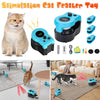 Interactive Cat Toy Stimulation Cat Feather Toy Cats Treadmill Exerciser Adjustable Speed Simulated Toy Cat Indoor Treadmill Toy