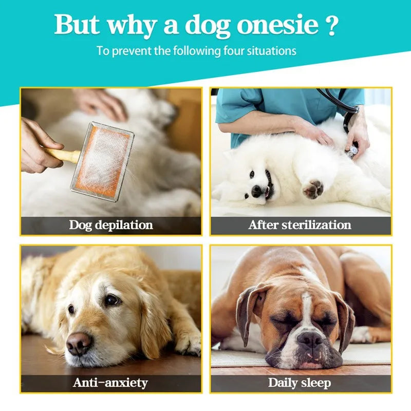 Long-Sleeved One-piece Pet Pajamas 4-Legged