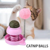 Catnip Wall Toys Rotatable Cat Licking Balls