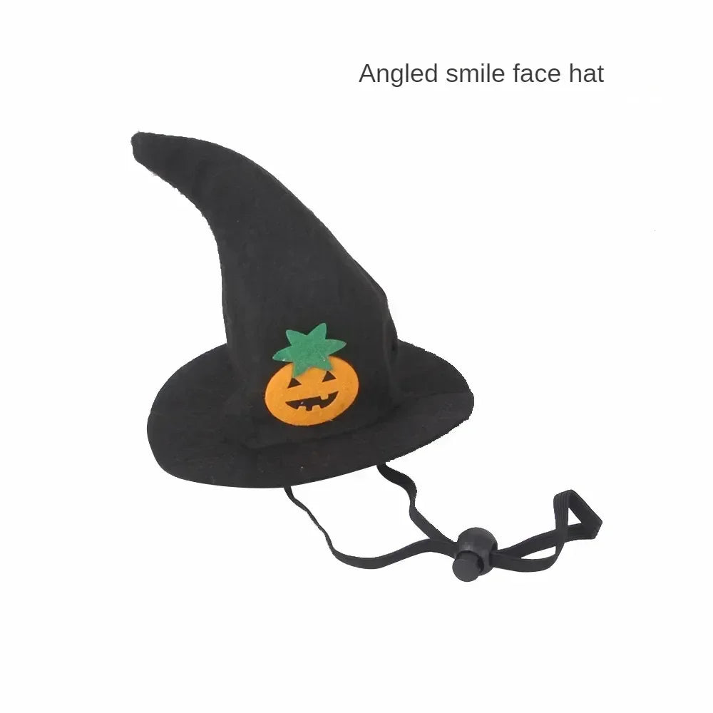 Halloween Witch Hat, Adjustable Soft Felt Pumpkin Cosplay Costume