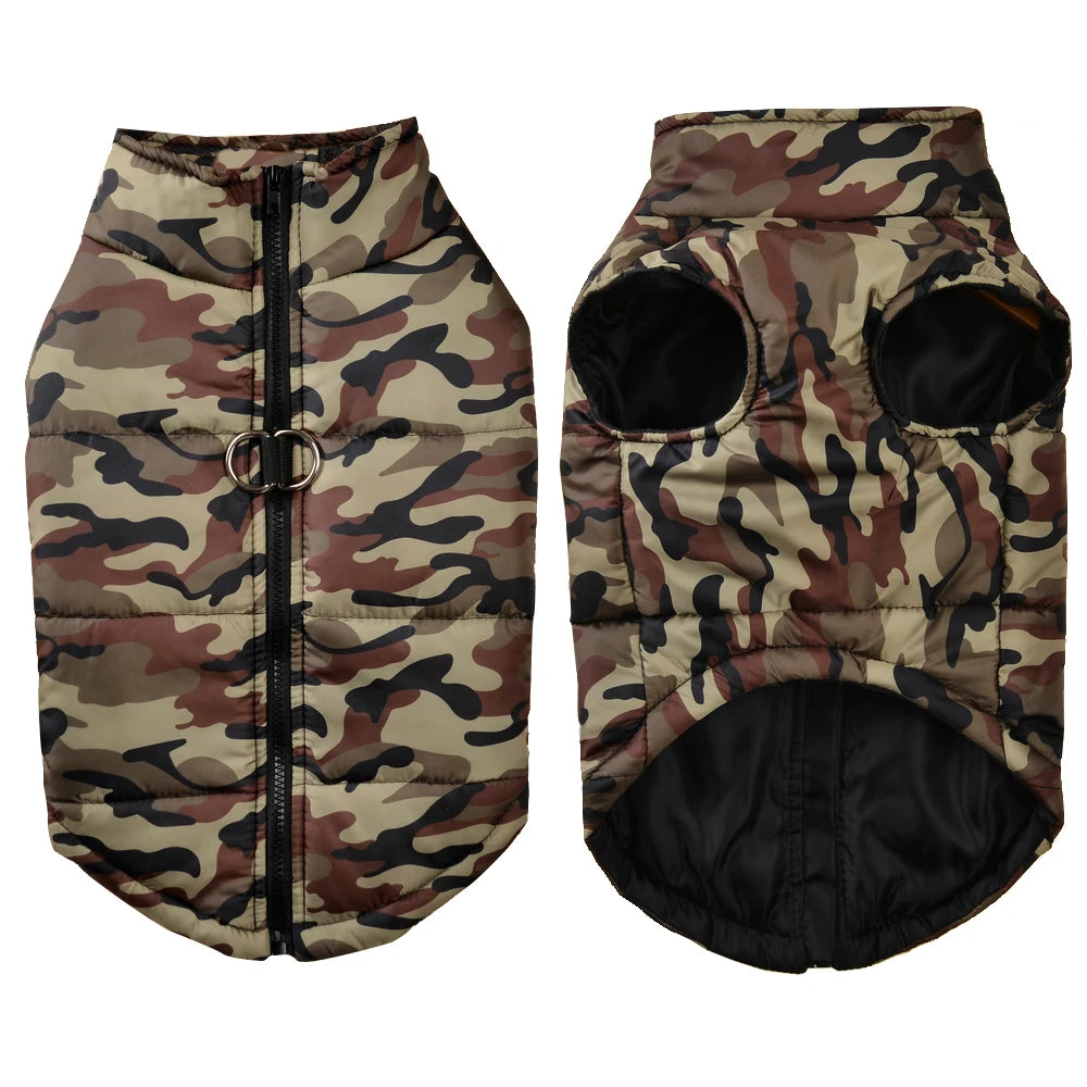 Waterproof Camouflage Coat Large Dogs