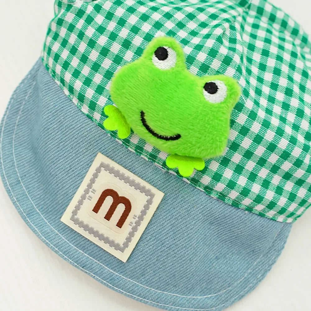 Cartoon Pet Harness Leash Sun Hat Set