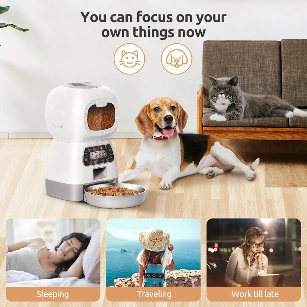 3.5L Automatic WiFi Smart Pet Feeder