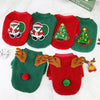 Christmas Dog Clothes Vest Pet Puppy Cat New Year Clothing Coat Cute Costume Soft Fleece Outfit Clothing Pug Chihuahua S-2XL