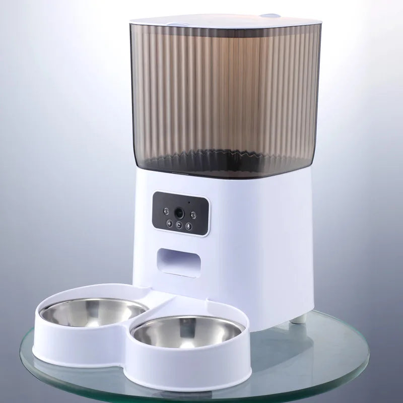 5L Double Bowls Smart Automatic Feeder With Camera