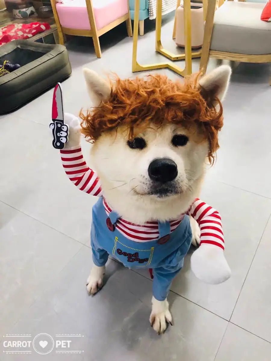 Halloween Cosplay Costume Dog Dress for Small & Medium Dogs