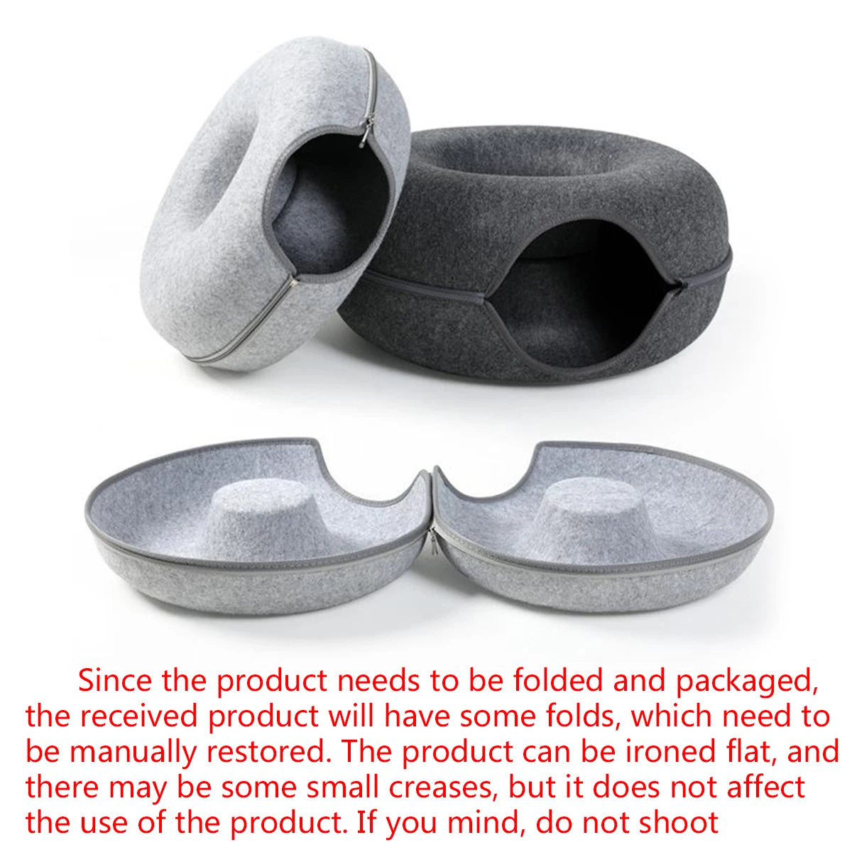 Felt Donut Bed House