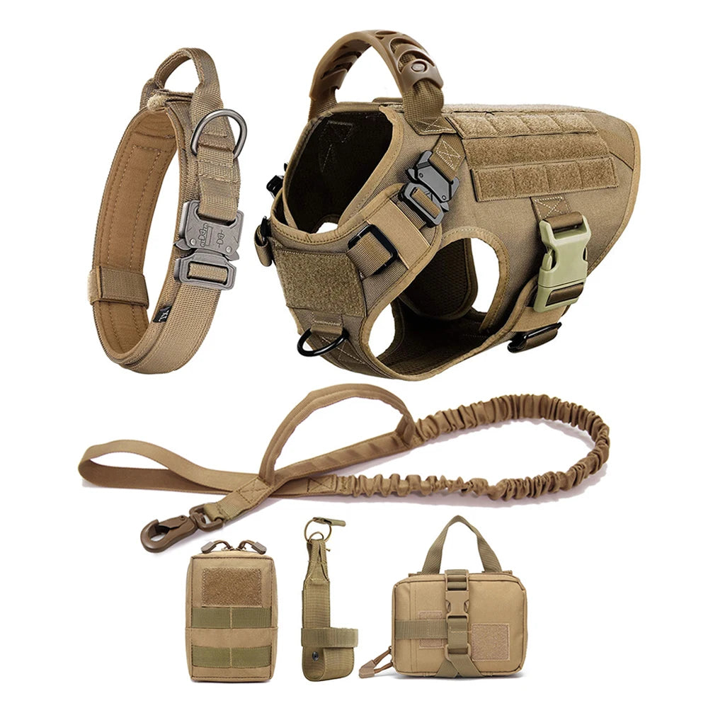 Large Dog Harness Collar Leash