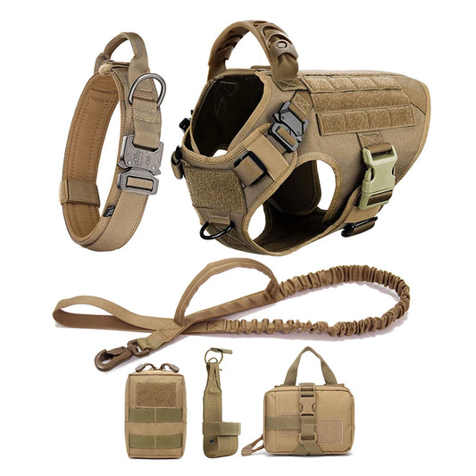 Large Dog Harness Collar Leash