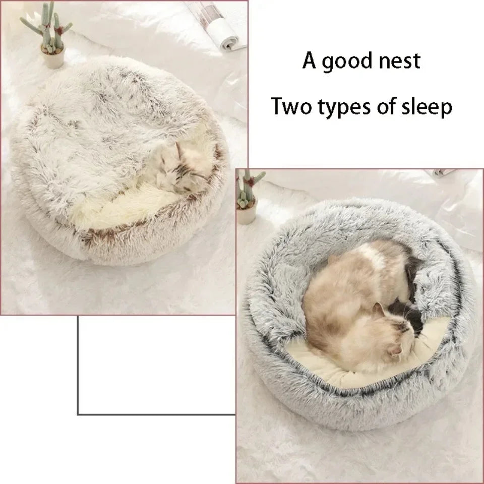 Pets Sleeping Enclosed Round Cushion