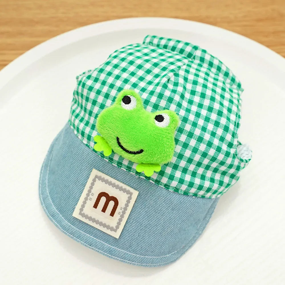 Cartoon Pet Harness Leash Sun Hat Set