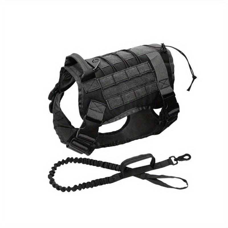 Tactical Dog Harness And Leash Set For Medium and Large Dogs